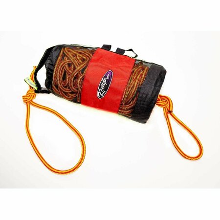 KEMP USA 50 ft. Throw Bag with 0.375 in. Rope & Kemp Bengal Safety Whistle, Yellow KE316092